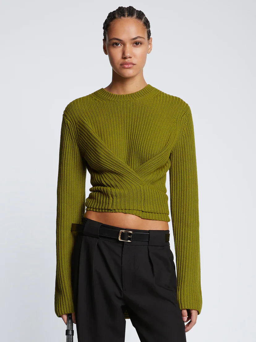 PS Ribbed Wrap Sweater