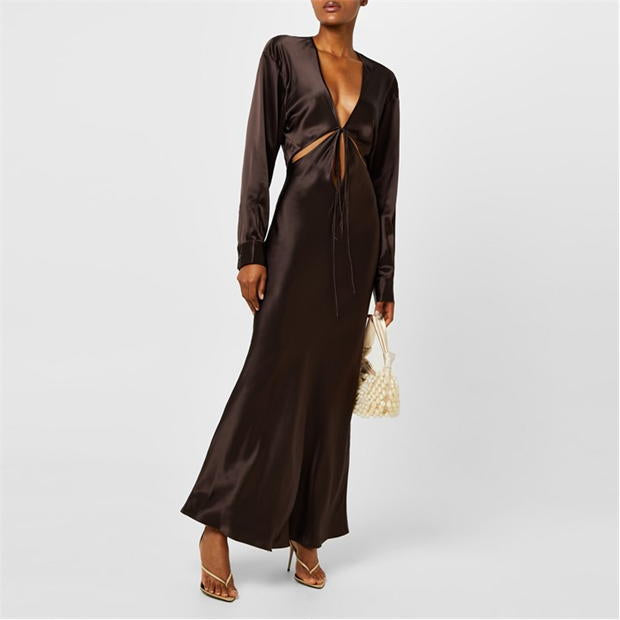 CE Triquetra Front Tie Maxi Dress