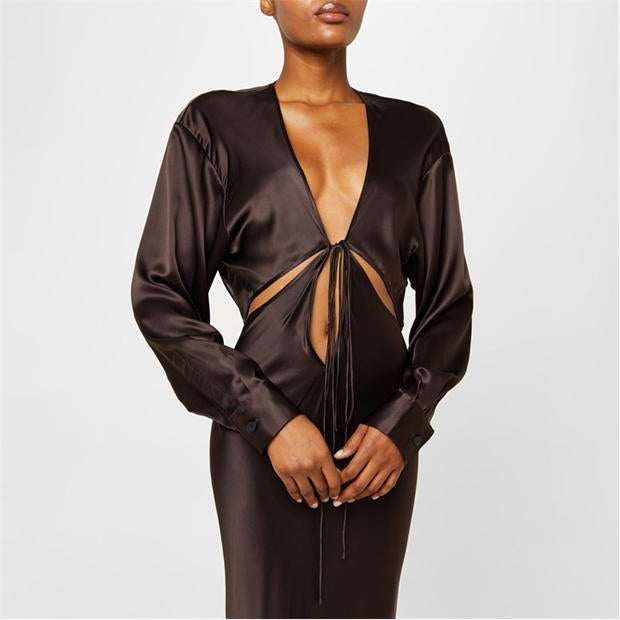CE Triquetra Front Tie Maxi Dress