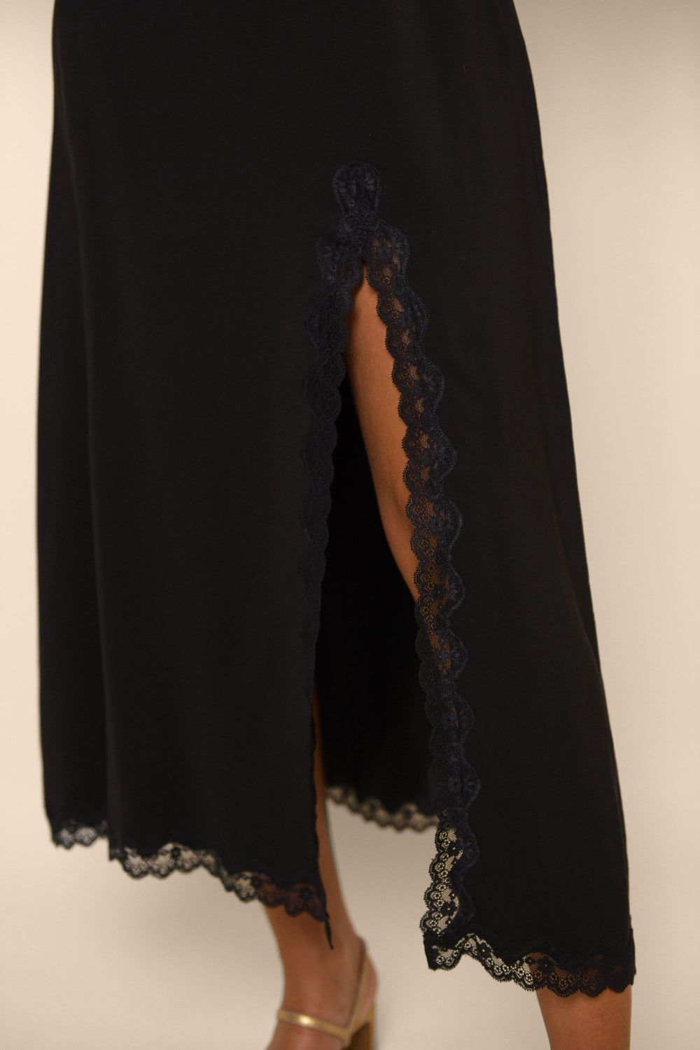 Rx Sibilla Satin Midi Skirt