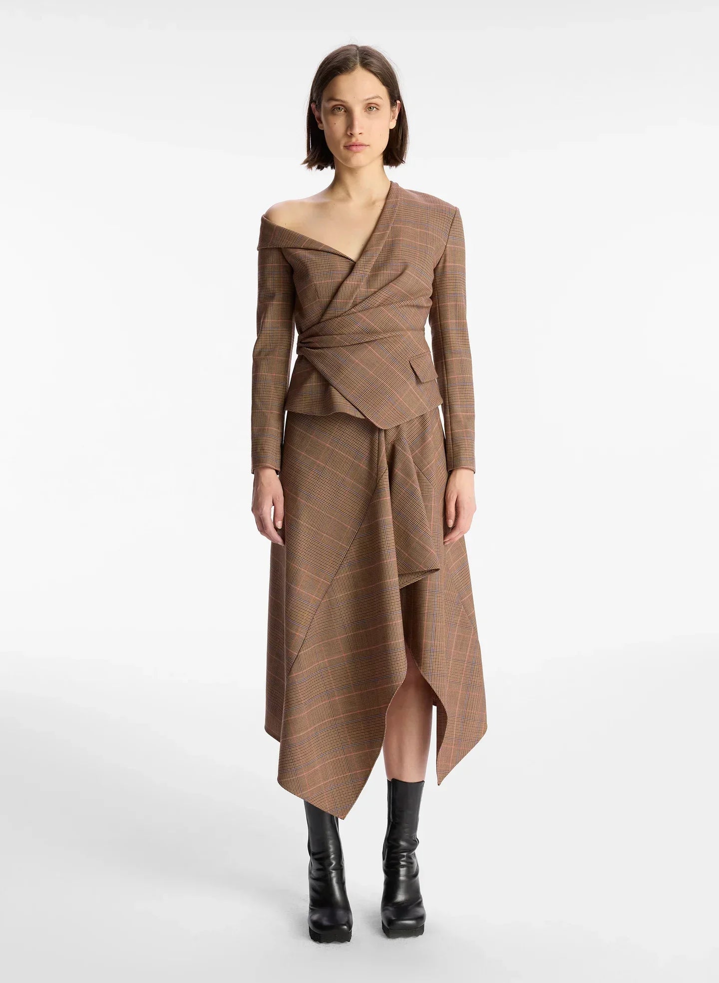 ALC Skyla Asymmetrical Top & Skirt Set