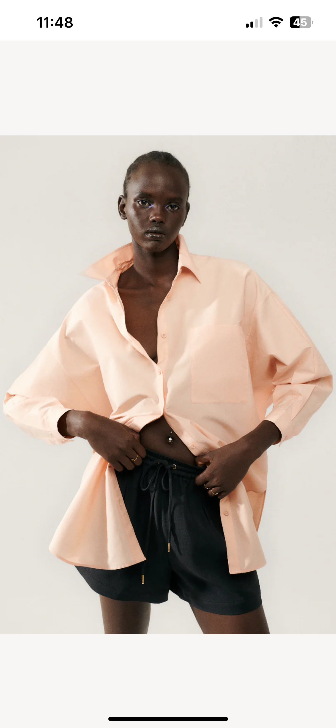 SL Cotton Silk Round Shirt