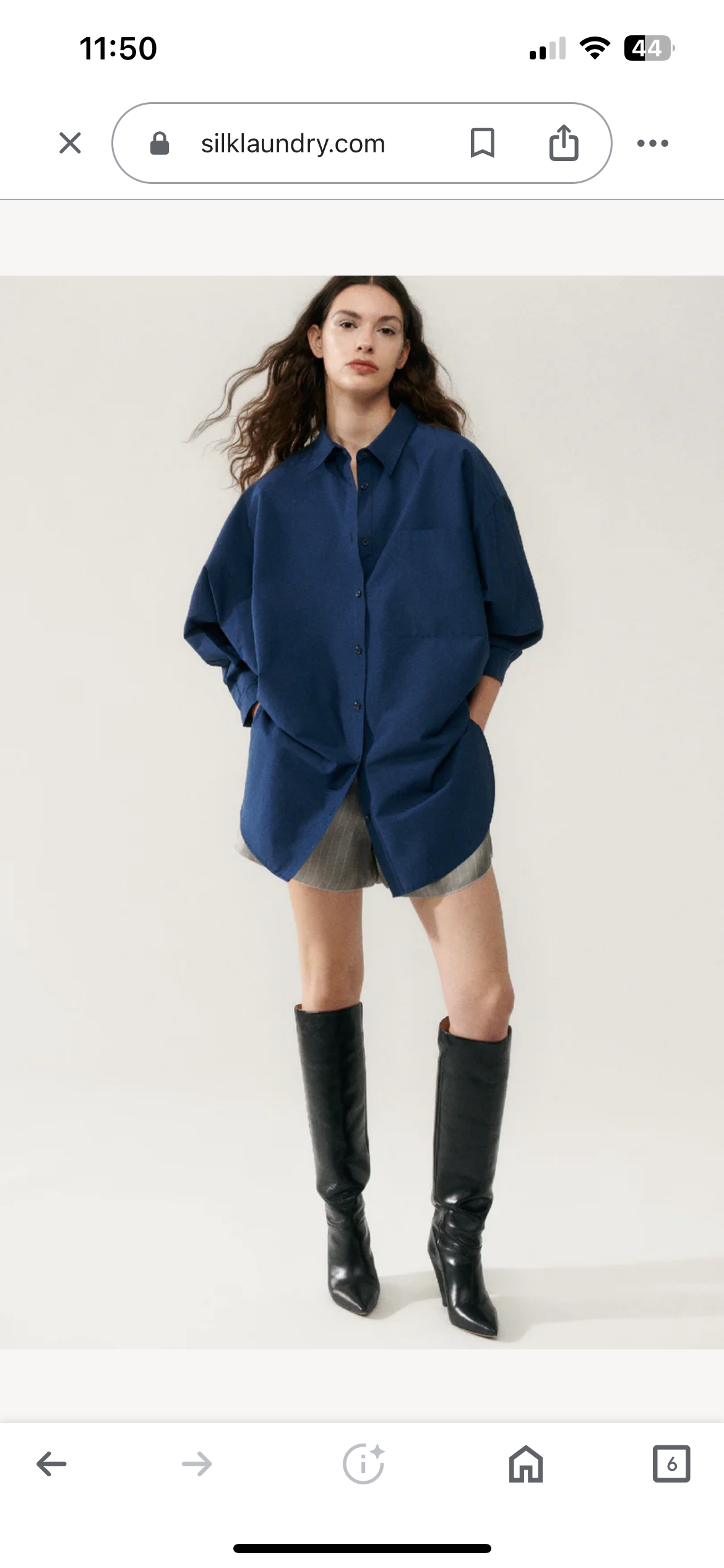 SL Cotton Silk Round Shirt