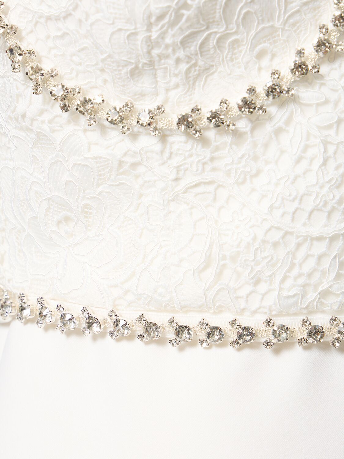 SP White Lace Bodice Mini Dress