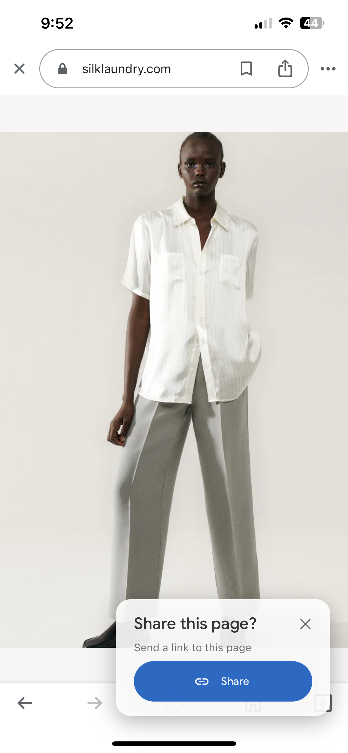 SL Short Sleeve Boyfriend Shirt