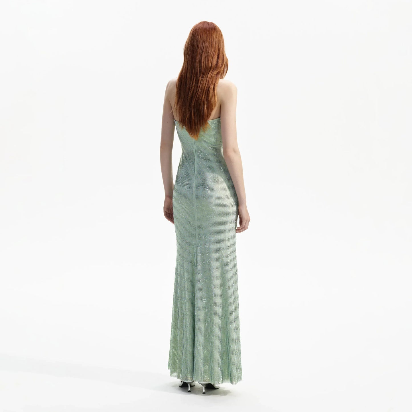 SP Mint Rhinestone Maxi Dress