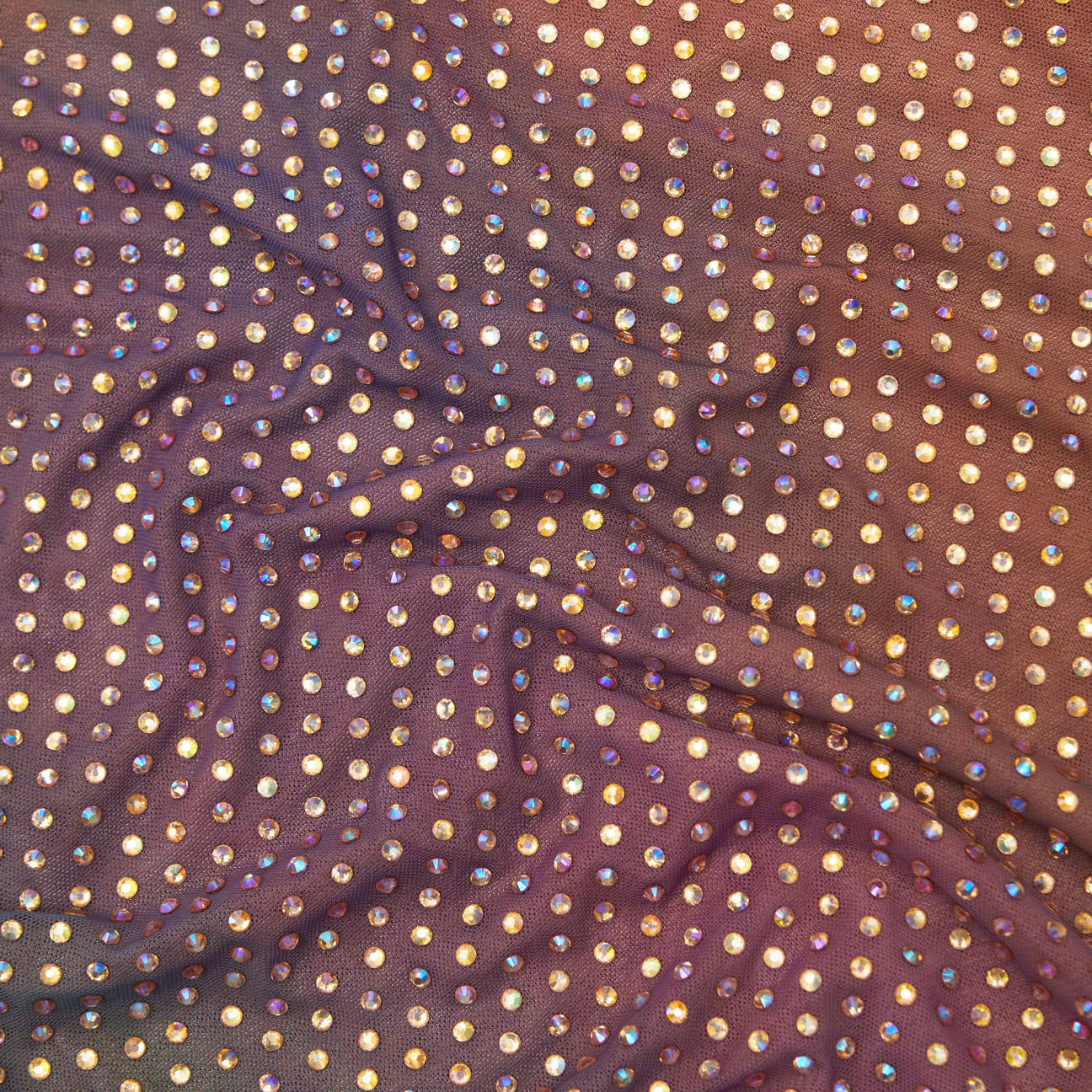 SP Iridescent Rhinestone Maxi Dress