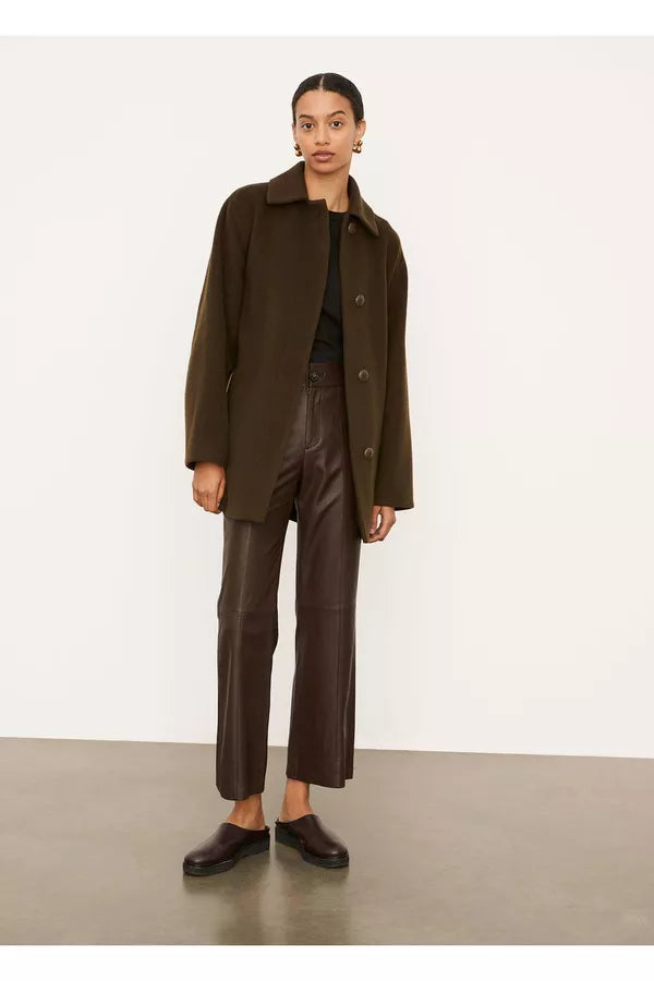 Vnc Brushed Wool Belted Jacket