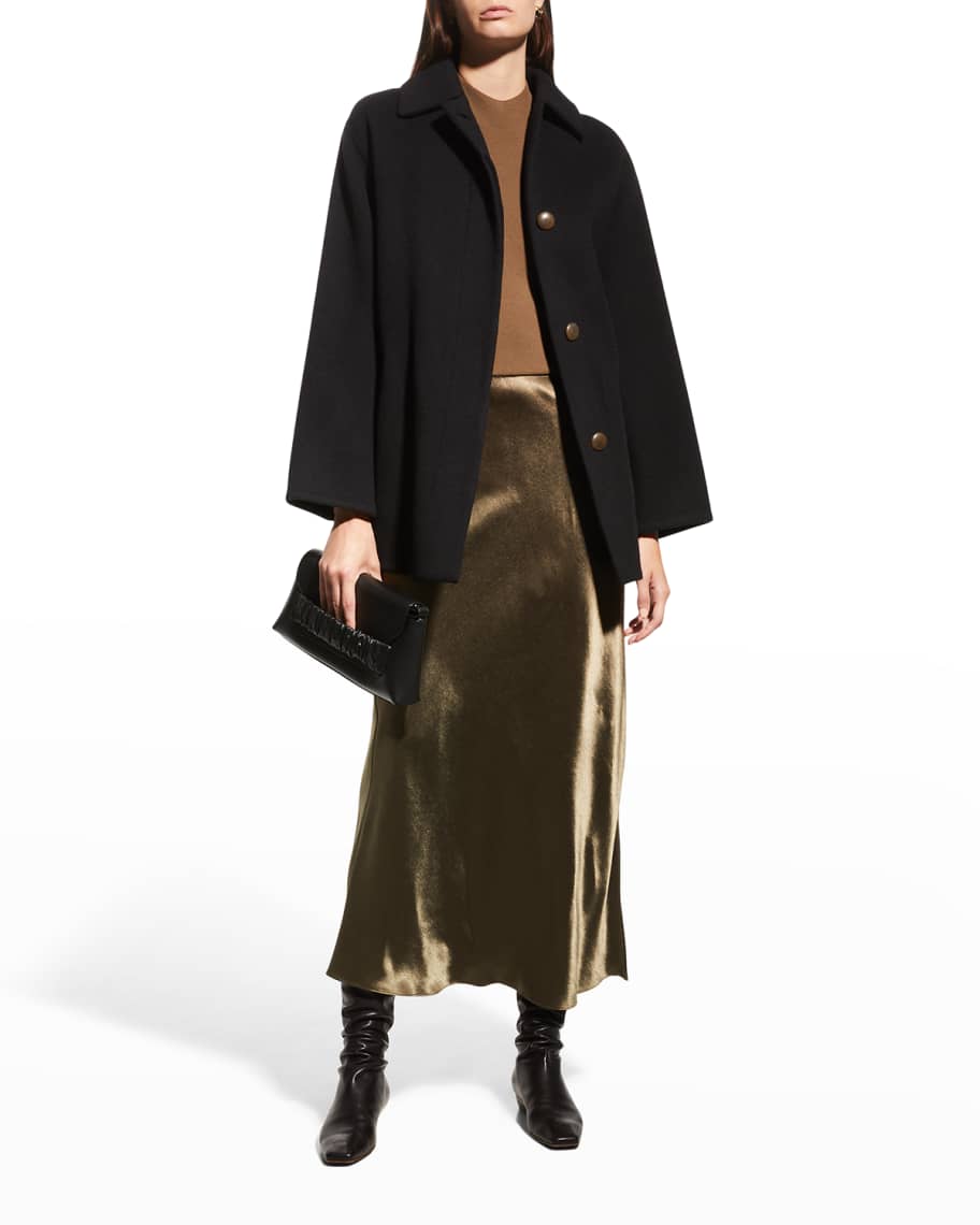 Vnc Brushed Wool Belted Jacket