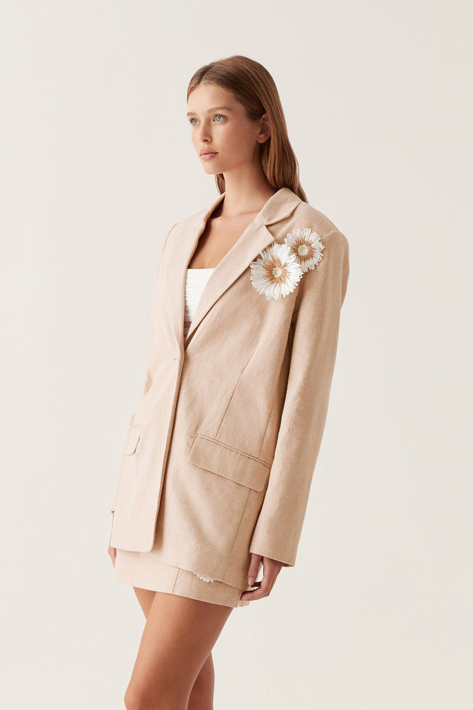 Aj Evoke Tailored Jacket & Dorothy Flower Mini Skirt Set