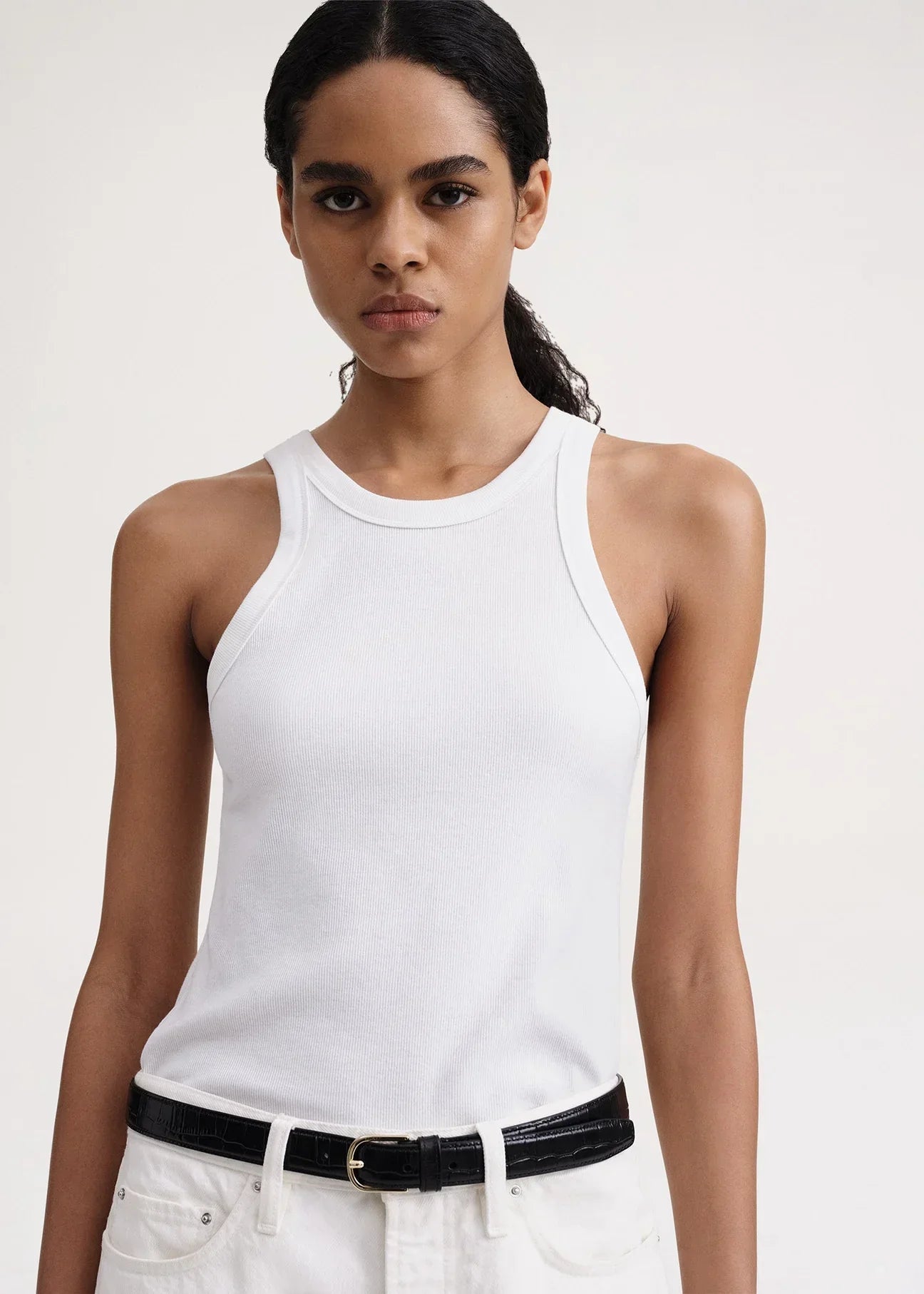 Ttm Curved Rib Tank Top