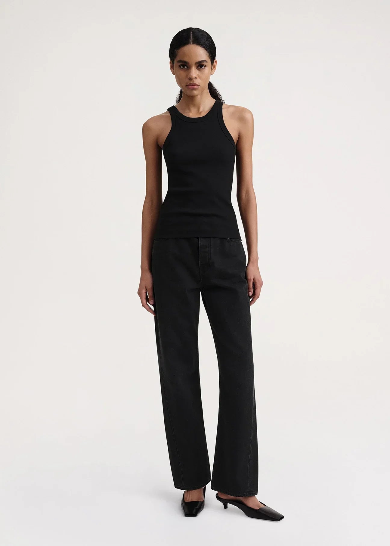 Ttm Curved Rib Tank Top