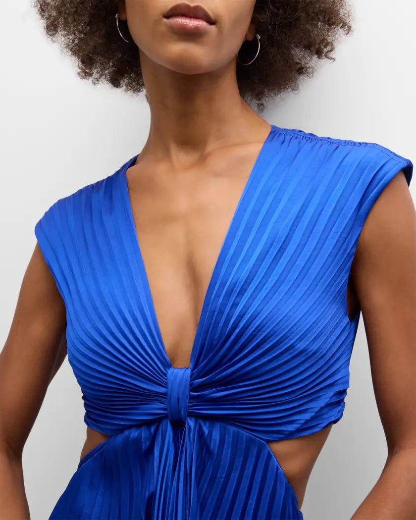 ALC Alejandra Pleated Maxi Dress