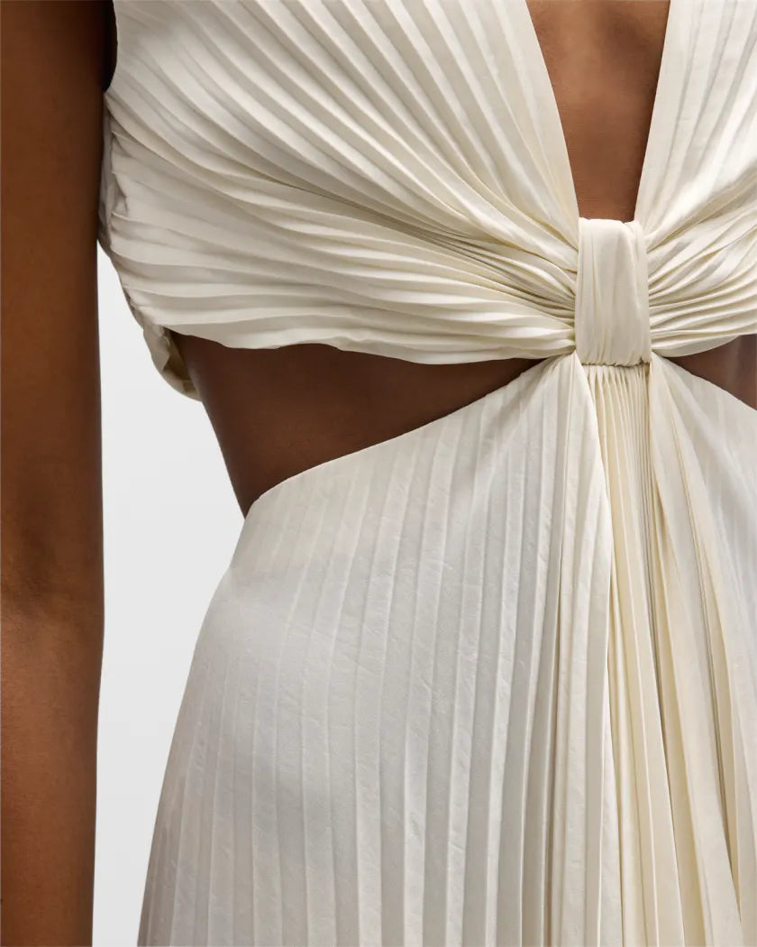 ALC Alejandra Pleated Maxi Dress