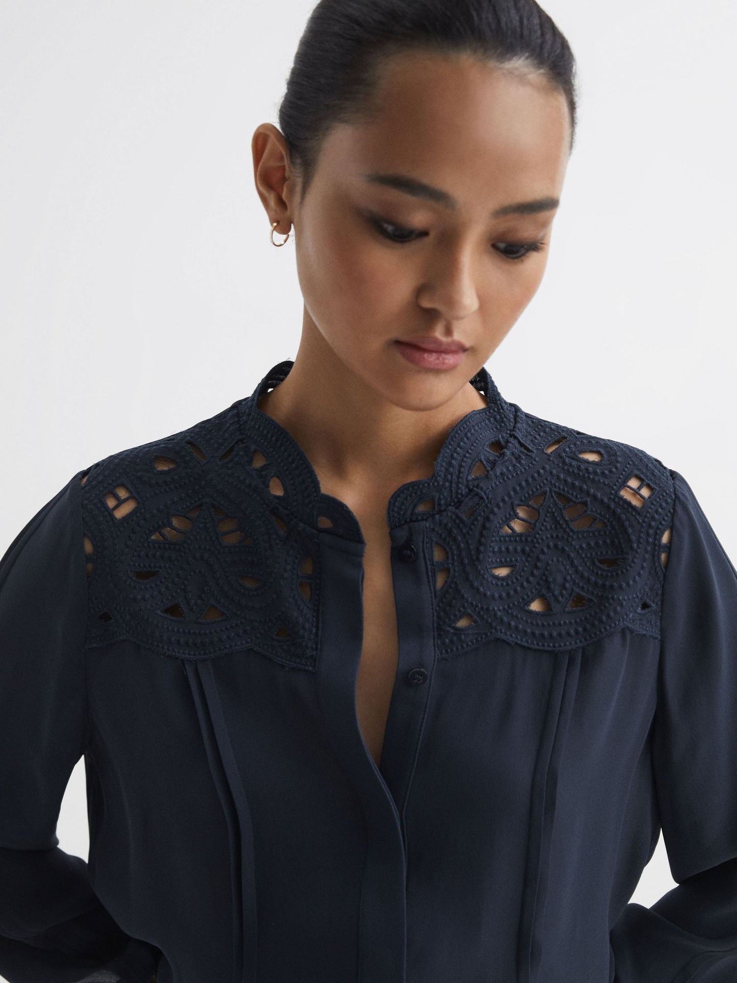 Rss Celia Lace Cut-Out Blouse