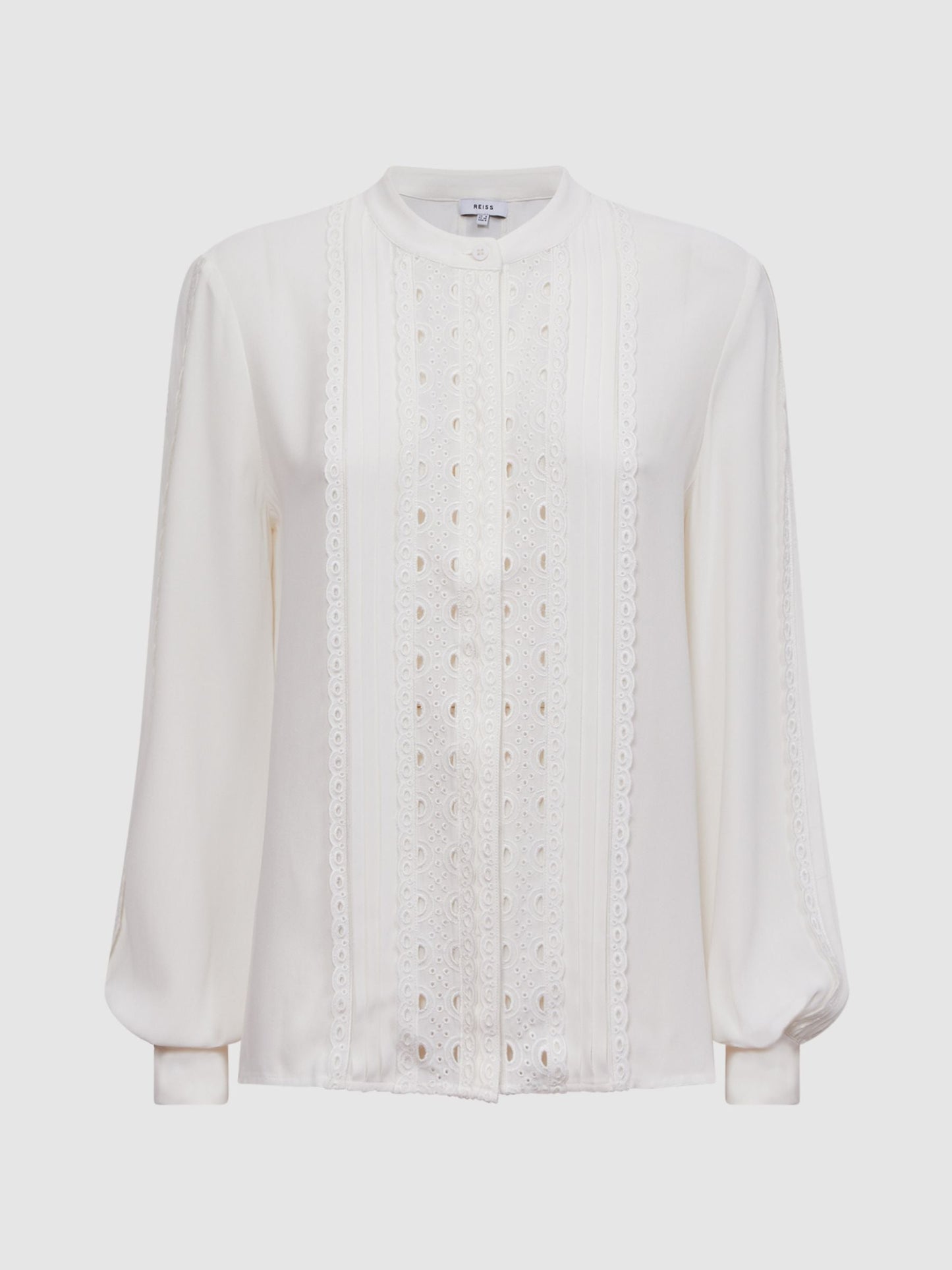Rss Maisie Collarless Lace Top