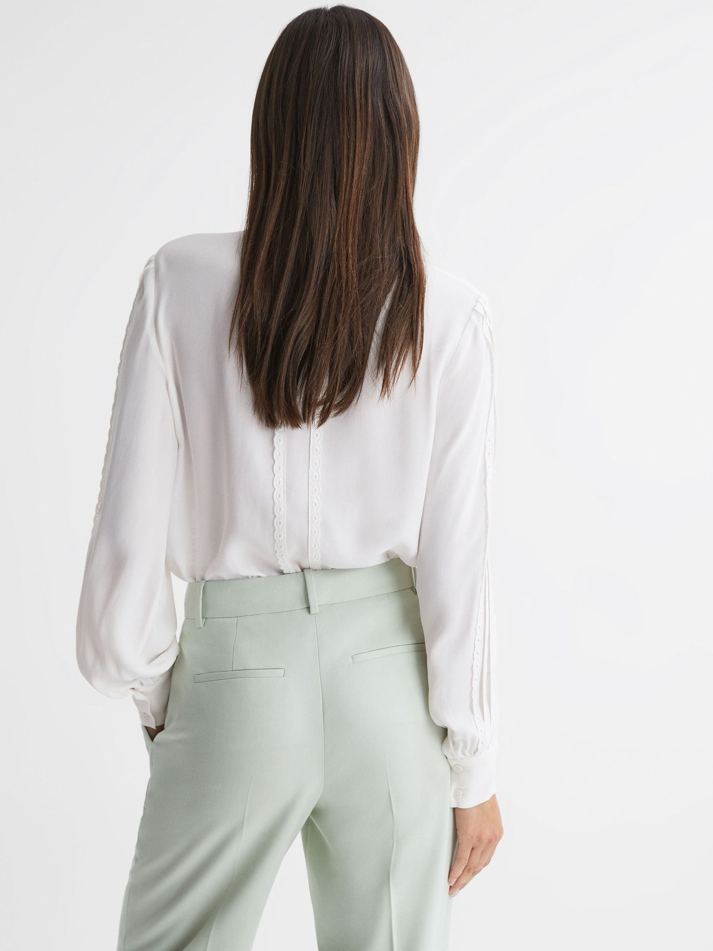 Rss Maisie Collarless Lace Top