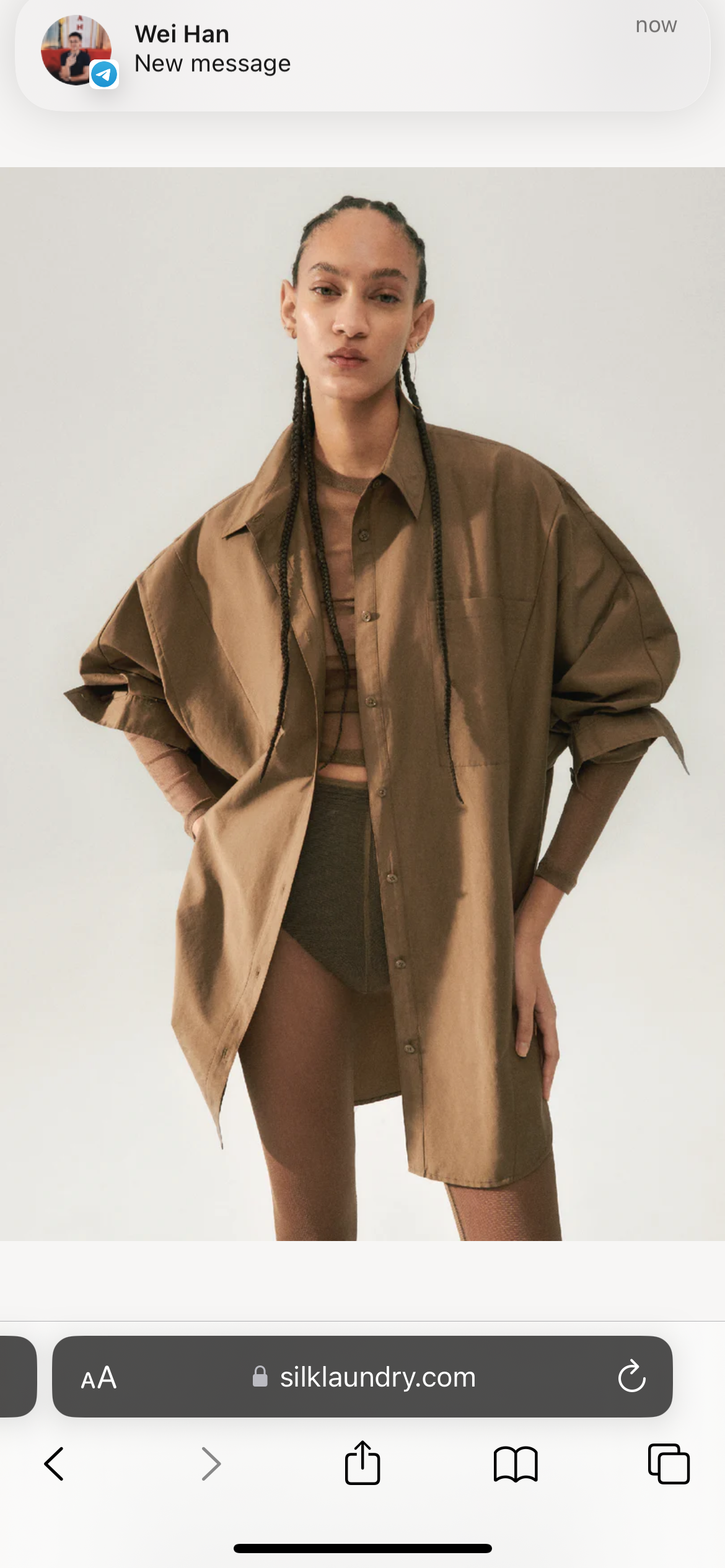 SL Cotton Silk Round Shirt