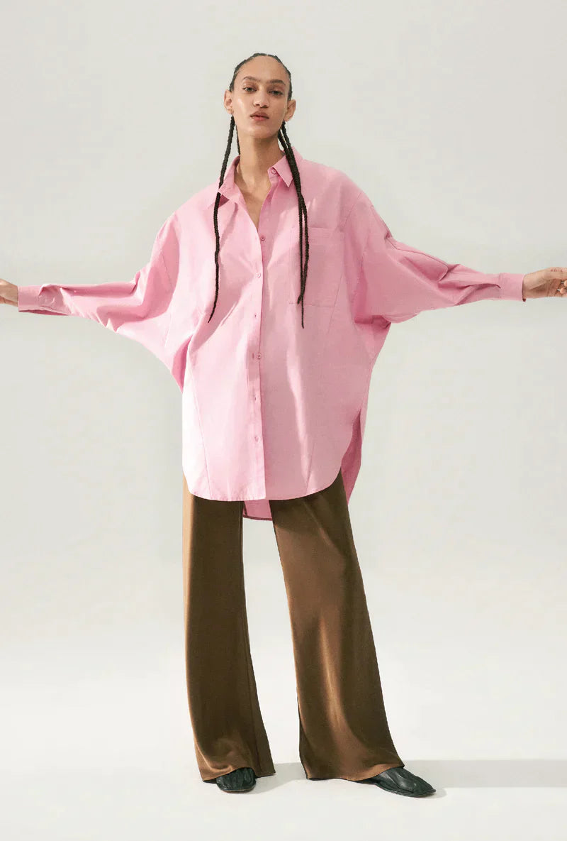 SL Cotton Silk Round Shirt