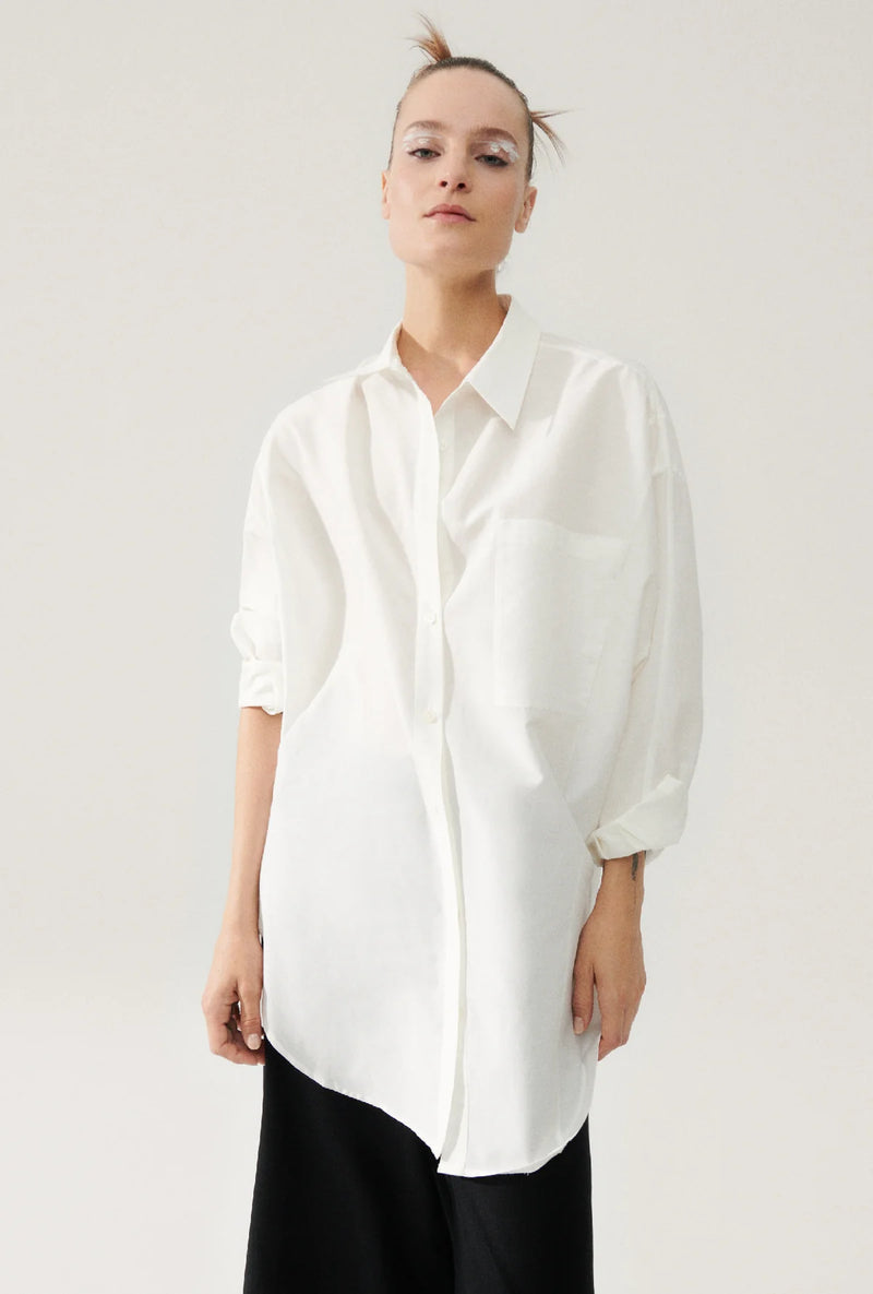 SL Cotton Silk Round Shirt
