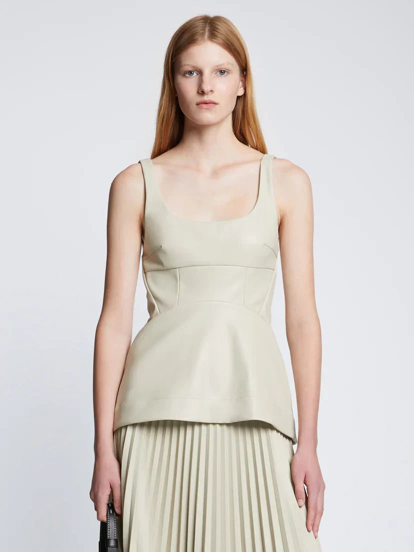 PS Faux Leather Bustier Top