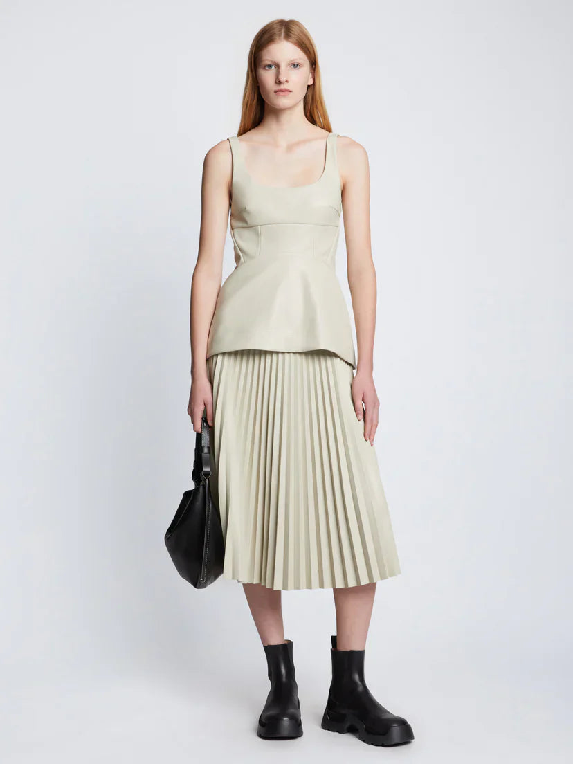 PS Faux Leather Bustier Top