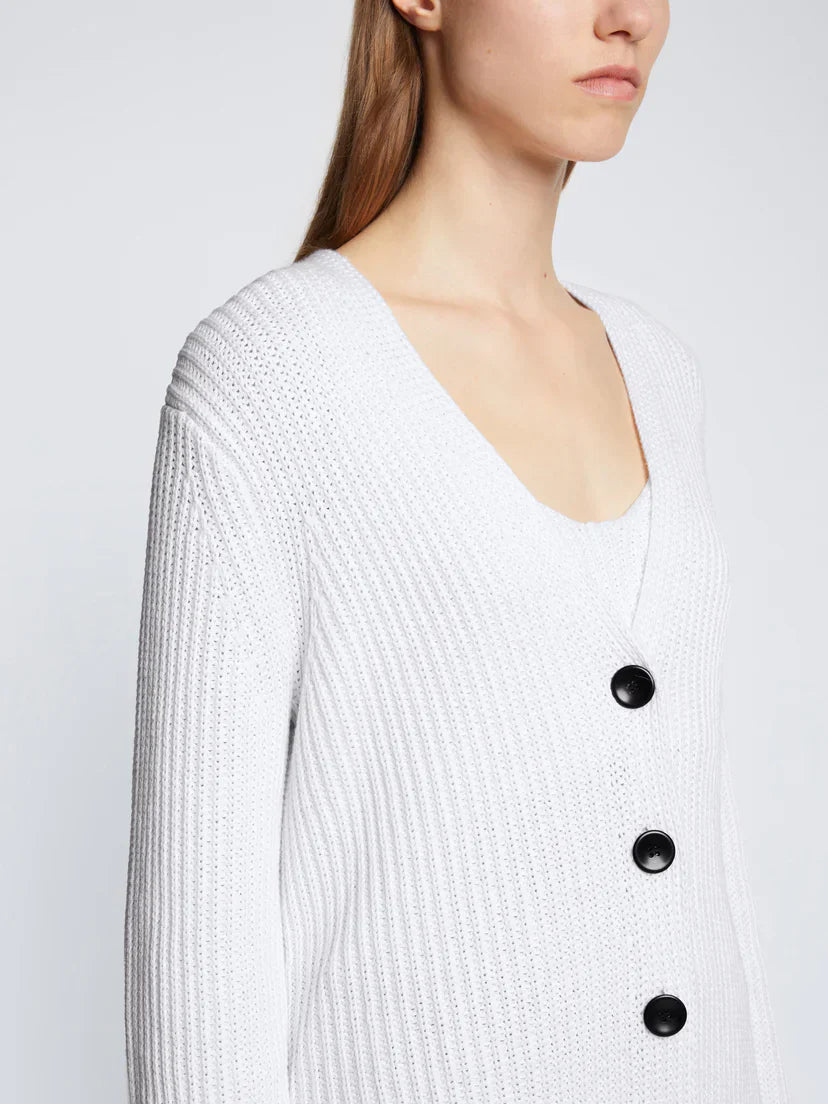PS Ribbed Cotton Cardigan