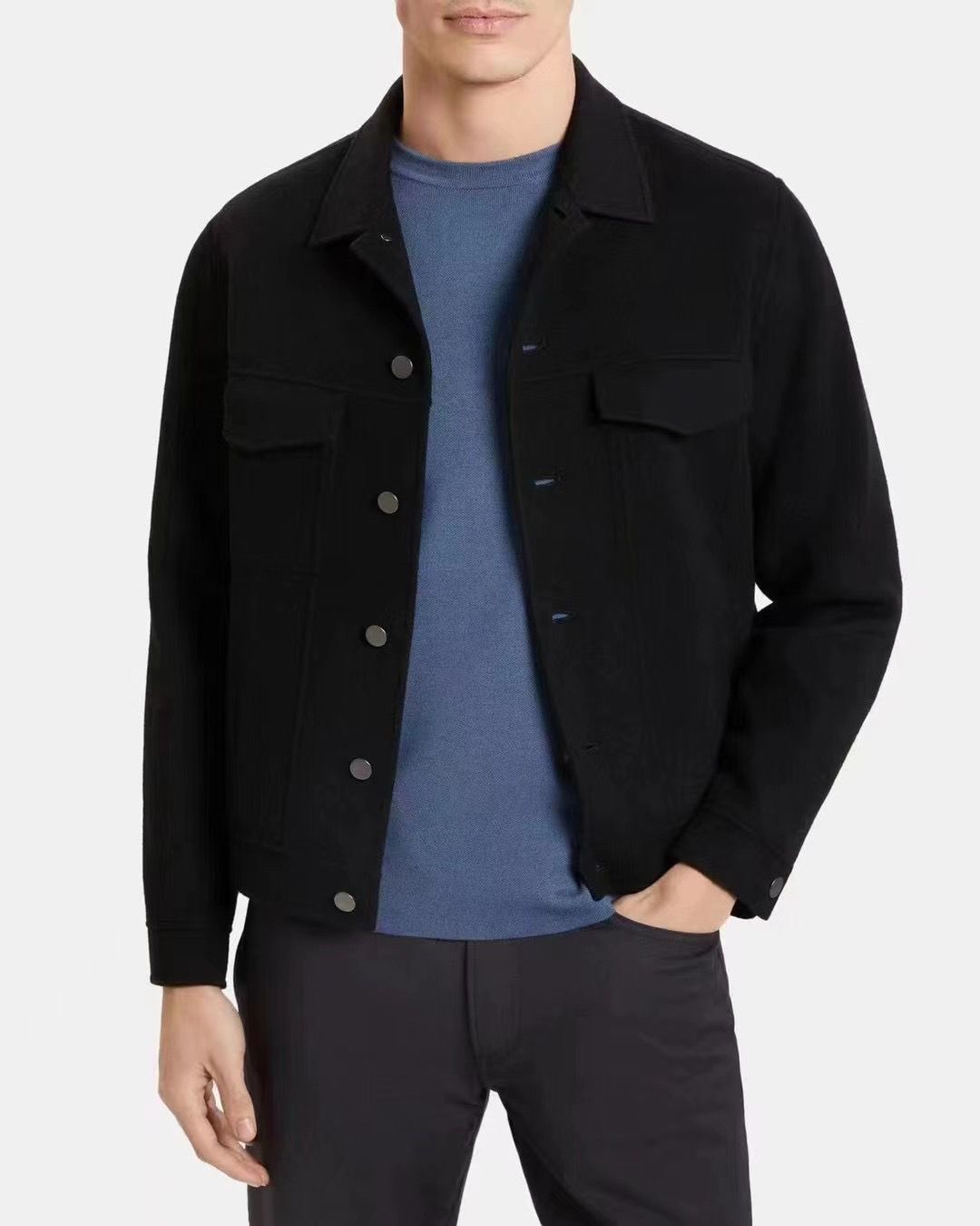 Thry Double Face Wool Cashmere Shirt Jacket