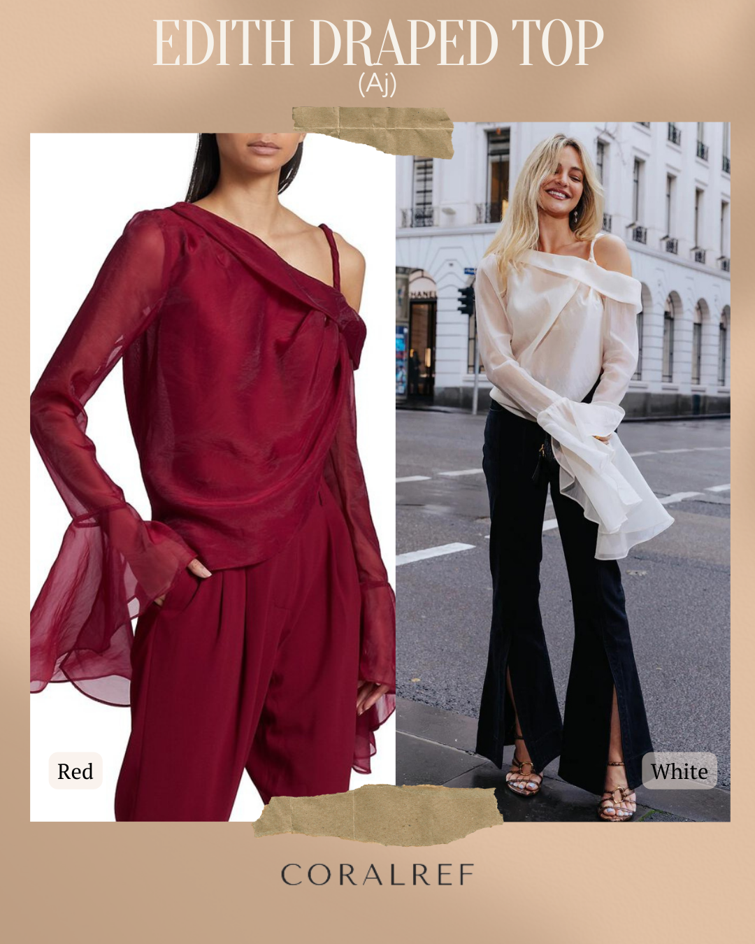 Aj Edith Draped Top