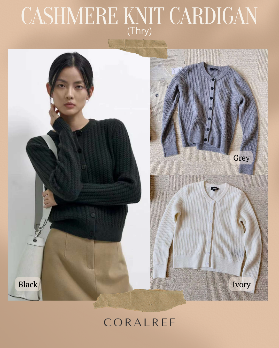 Thry Cashmere Knit Cardigan