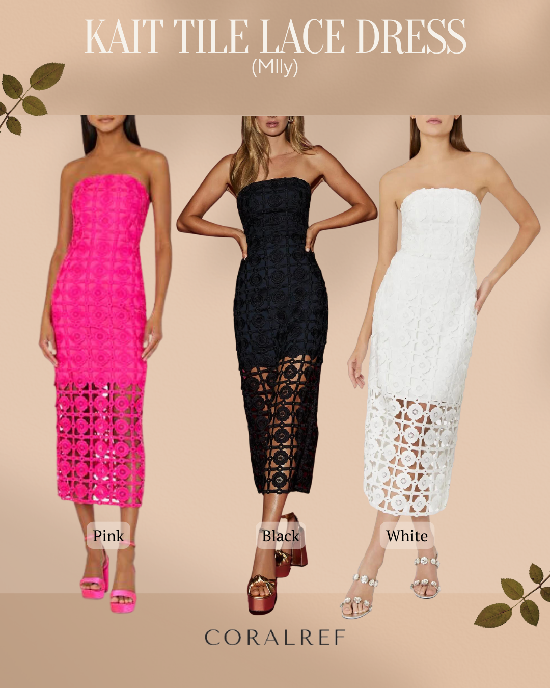 Mlly Kait Tile Lace Midi Dress Mlly Kait Tile Lace Midi Dress