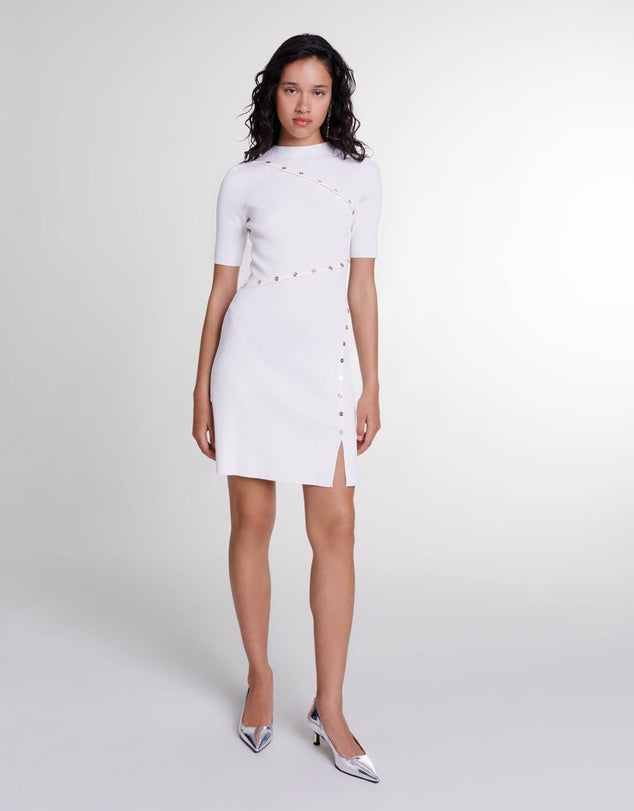 Mj Rellier Stretch Knit Mini Dress