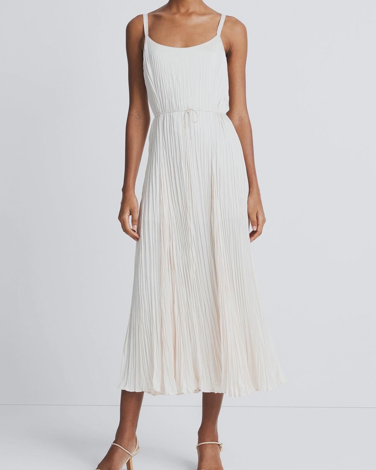 Vnc Crush Relaxed Slip Midi Dress