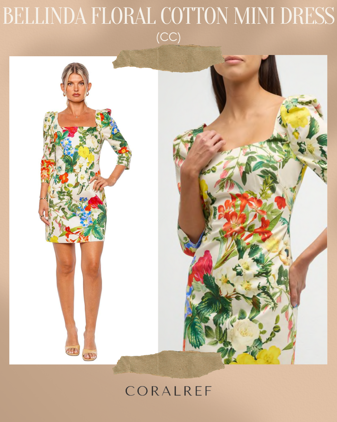 C Bellinda Floral Cotton Mini Dress