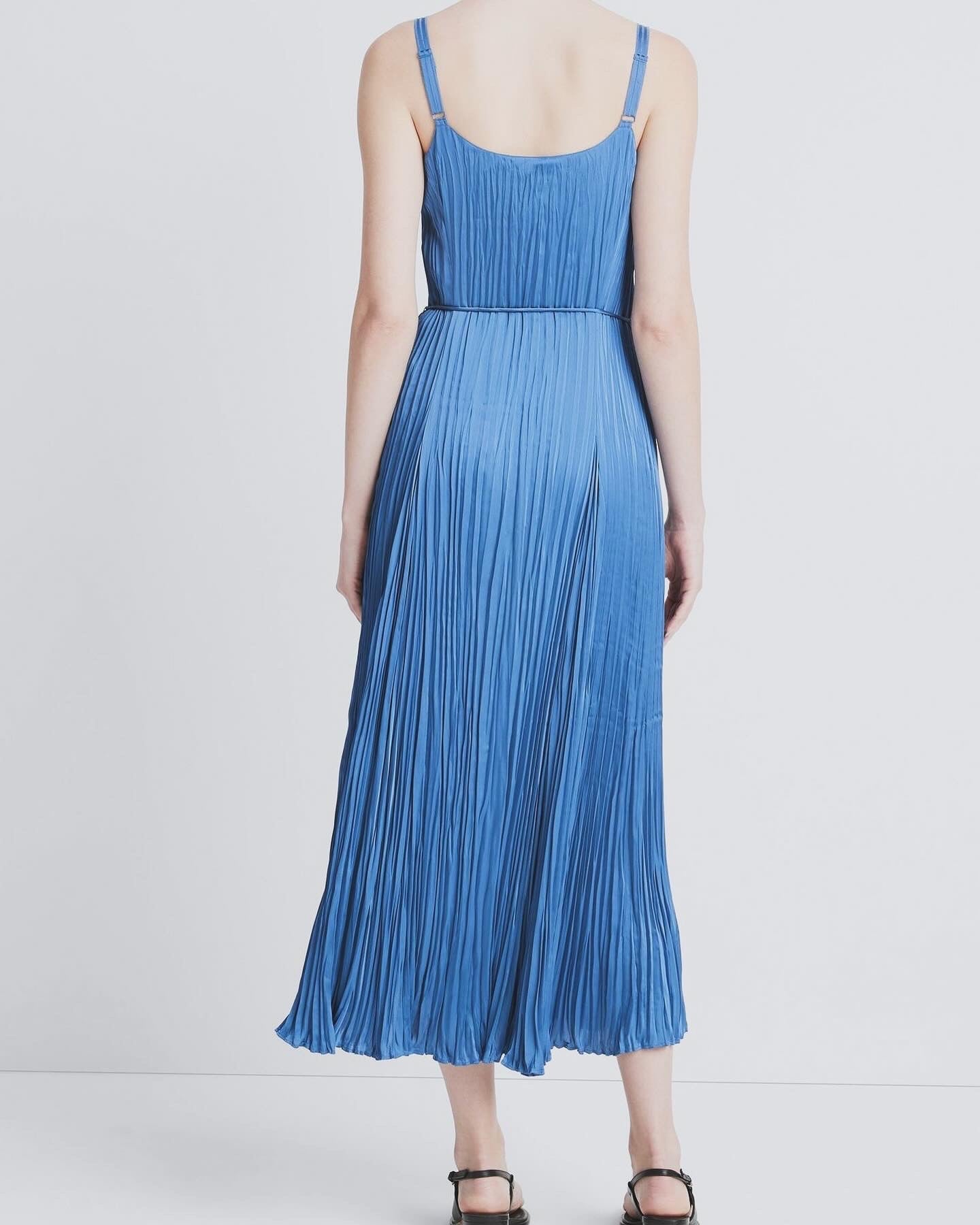 Vnc Crush Relaxed Slip Midi Dress