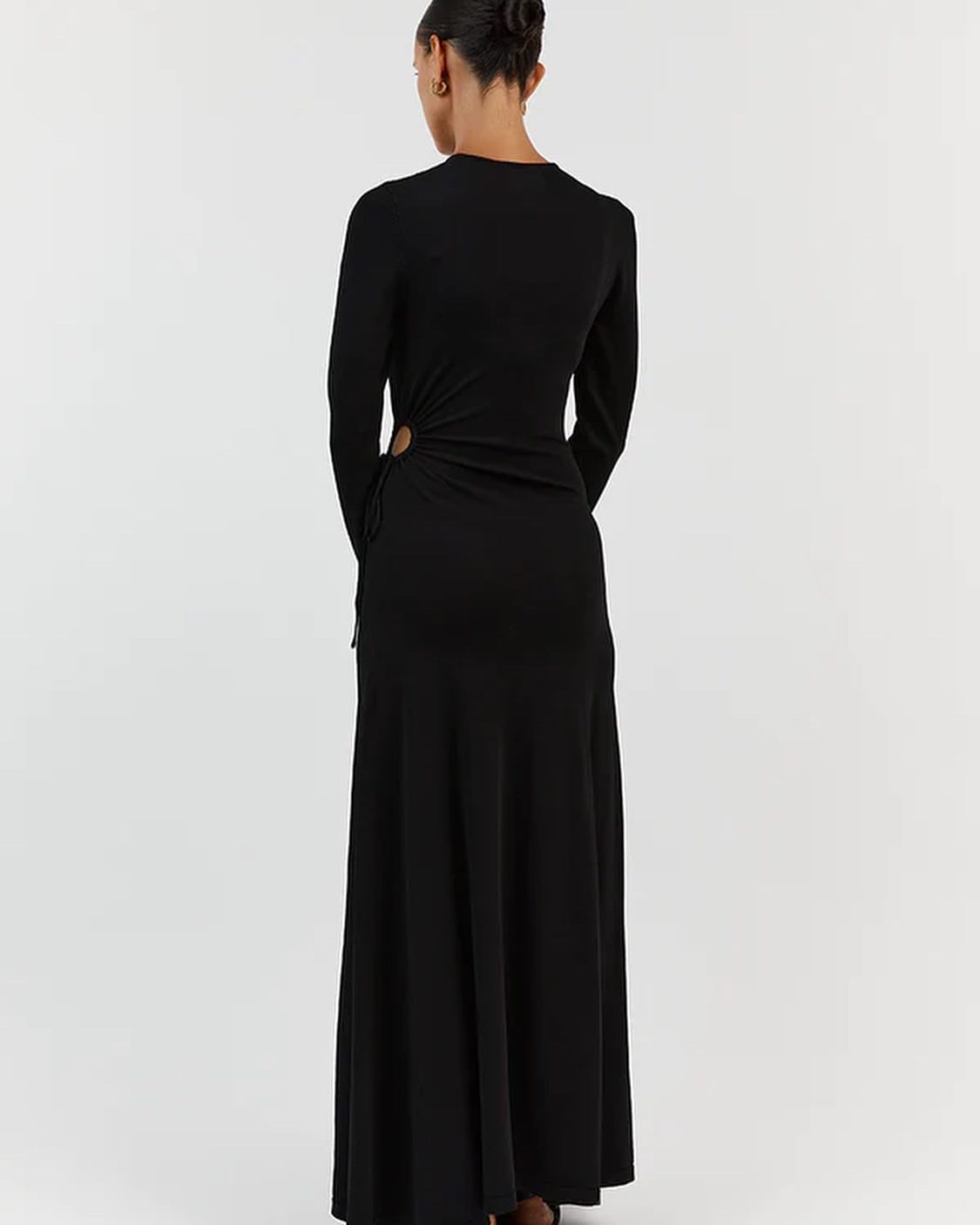 Dssh Grace Crew Cut Out Midi Dress