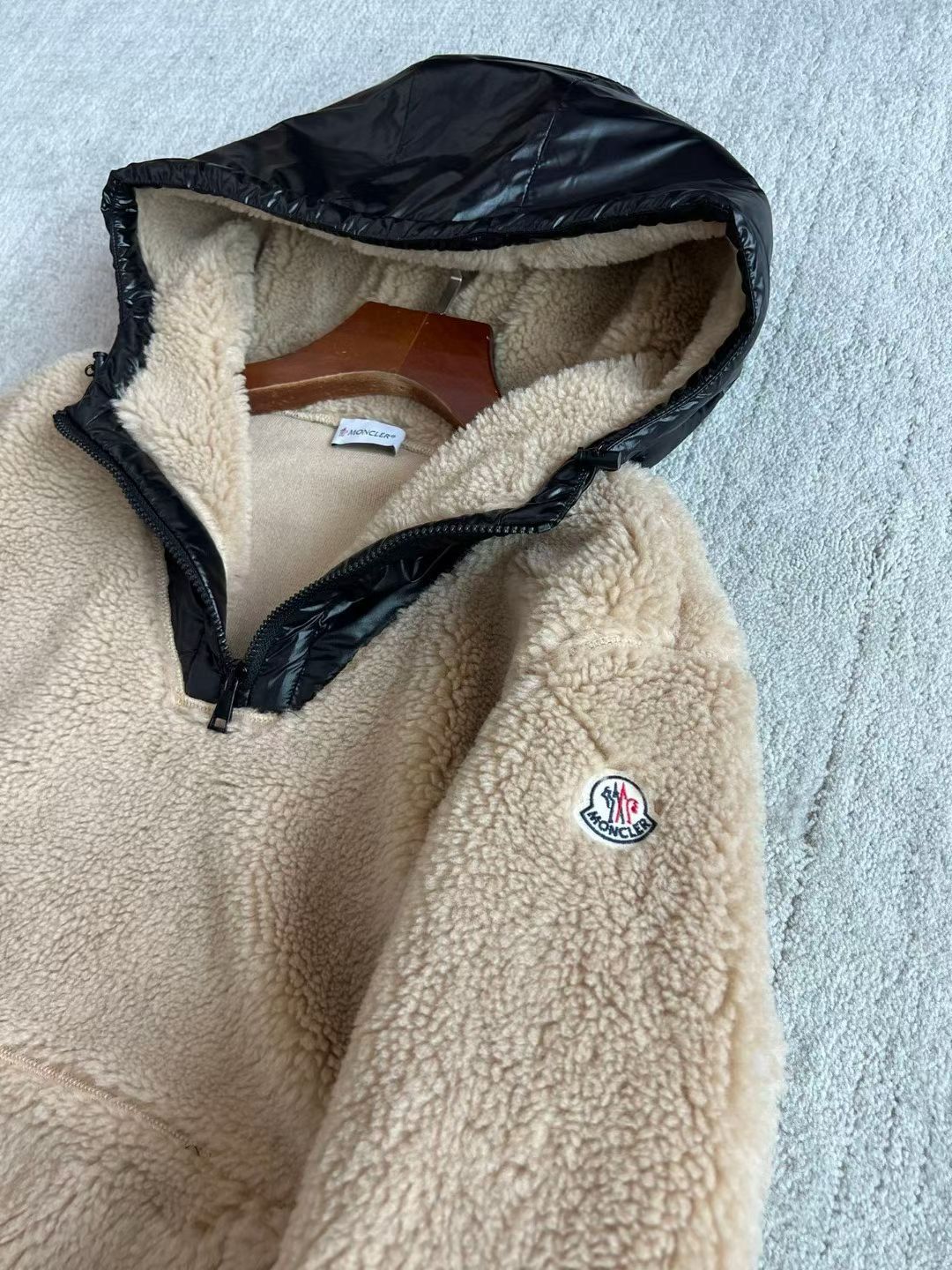 Mnclr Faux Shearling Hoodie