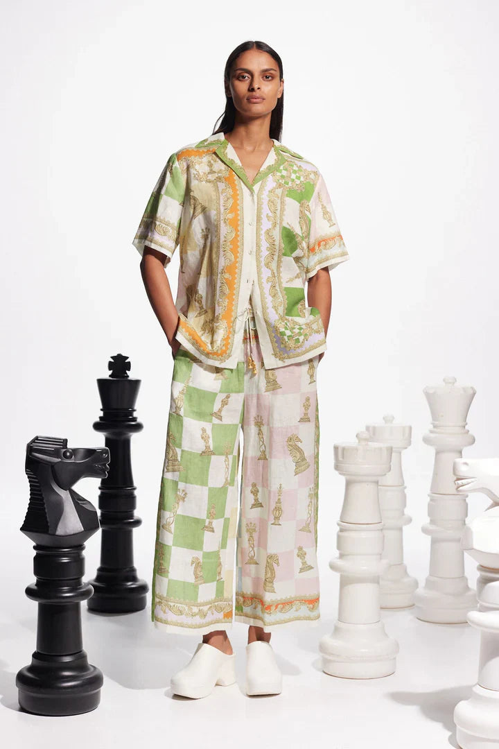 Alms Checkmate Linen Shirt & Pants