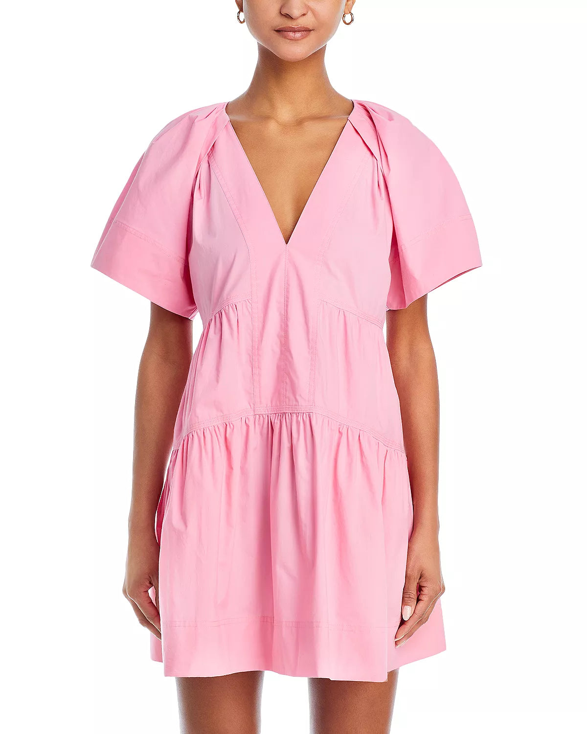 ALC Camila Cotton Tiered Mini Dress