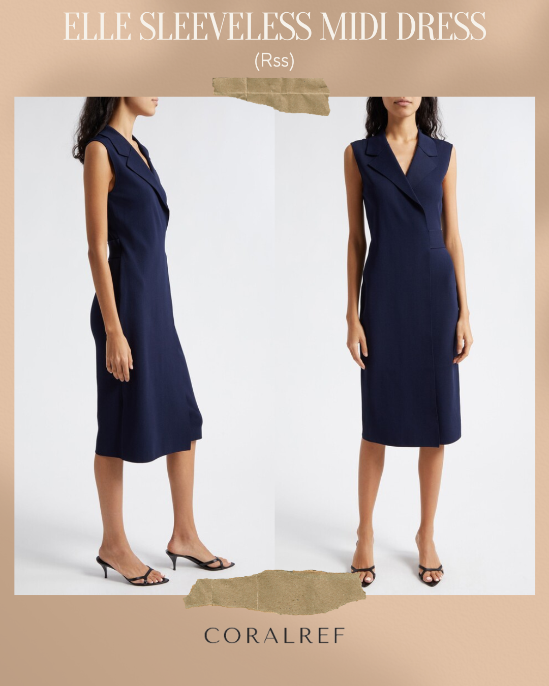 Rss Elle Wrap Midi Dress