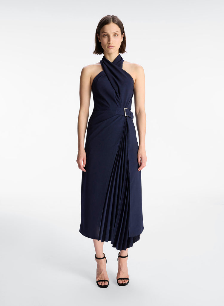 ALC Fiona Pleated Midi Dress