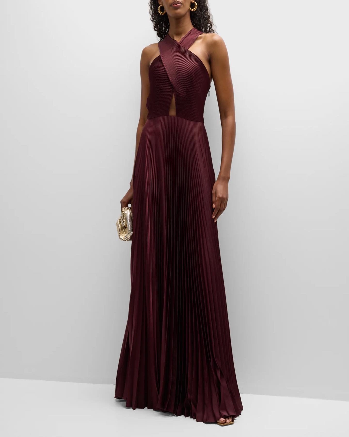 ALC Athena Halter Maxi Dress