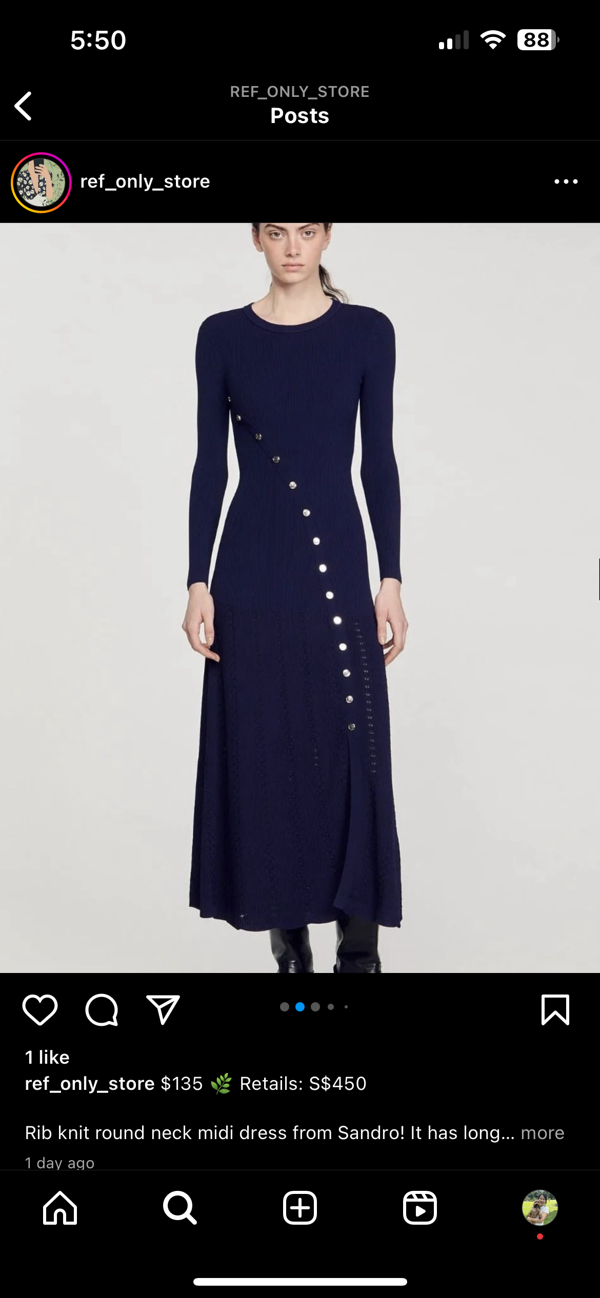 Sndr Knit Midi Dress