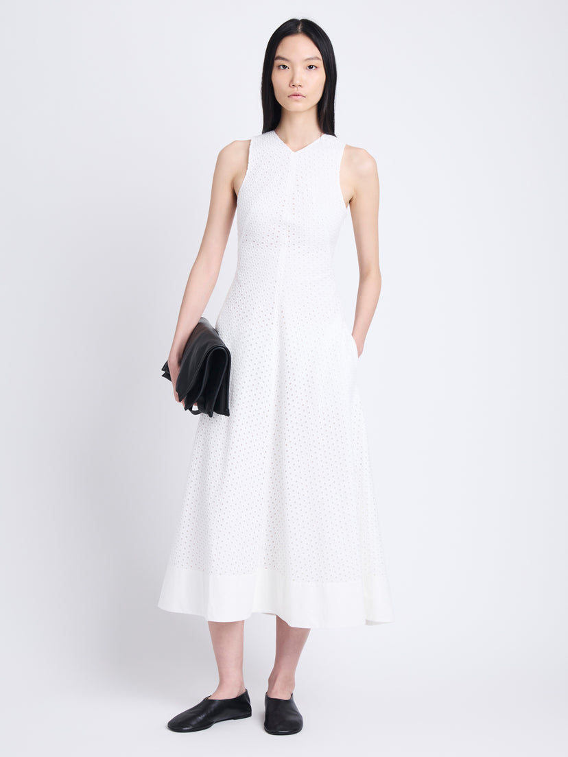 PS Juno Midi Dress in Broderie Anglaise