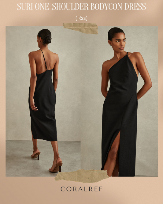 Rss Suri One Shoulder Bodycon Midi Dress