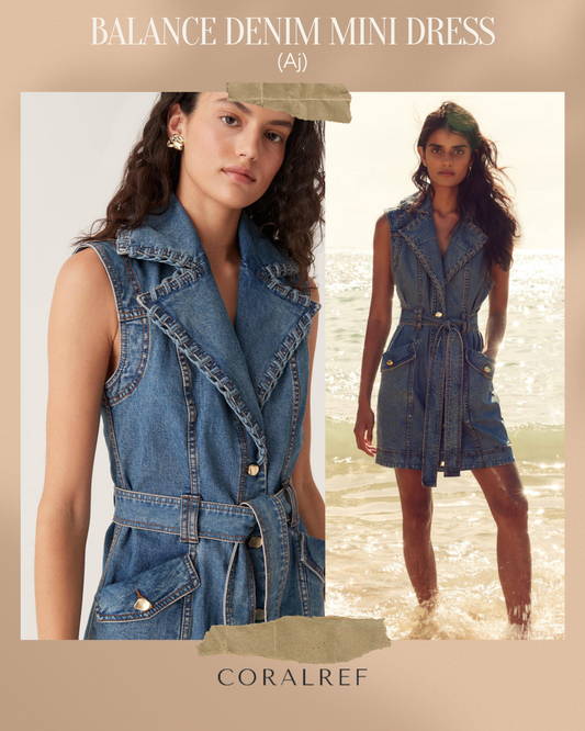 Aj Balance Denim Mini Dress