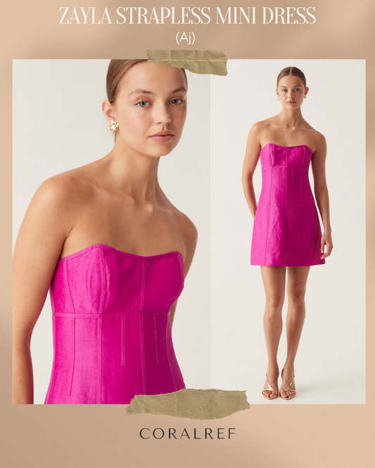 Aj Zayla Strapless Mini Dress