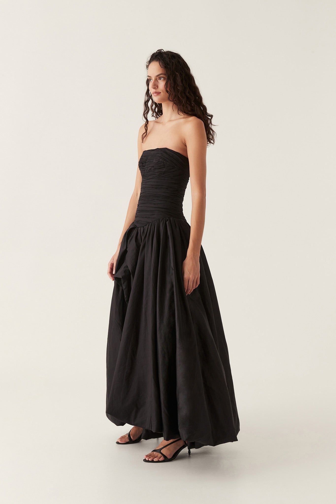 Aj Violette Bubble Hem Maxi Dress