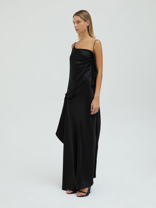 CE Cusco Silk Drape Cami Maxi Dress