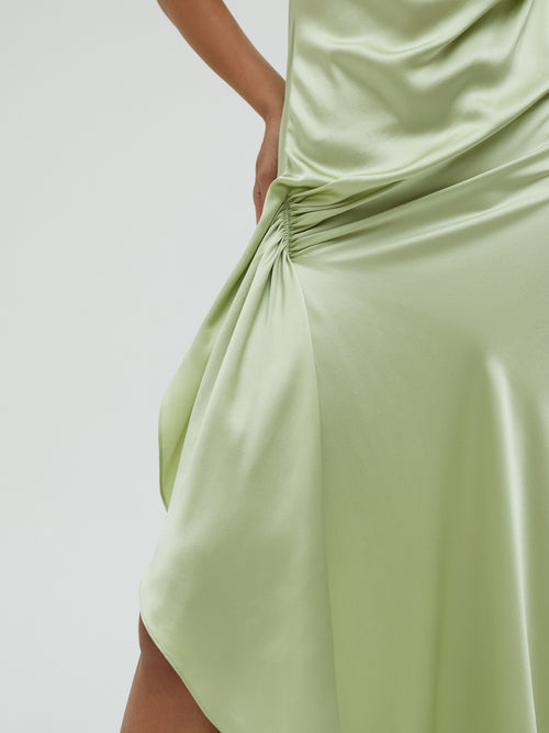 cusco silk drape cami dress Christopher Esber Cusco Silk Drape Cami Dress In Black - 60% Off